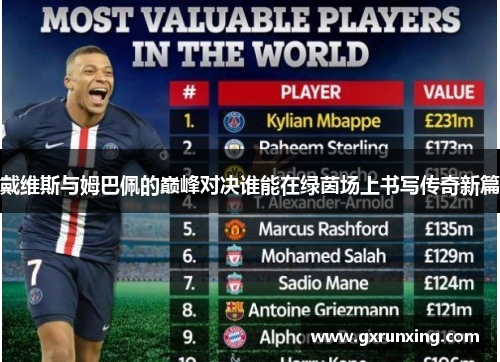戴维斯与姆巴佩的巅峰对决谁能在绿茵场上书写传奇新篇